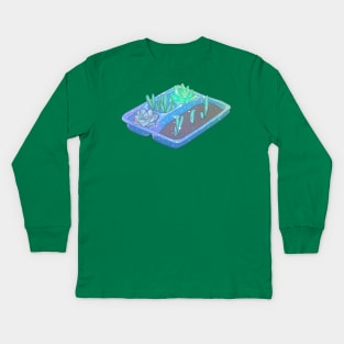 90s Nostalgia Series: Plant Cuisine Kids Long Sleeve T-Shirt